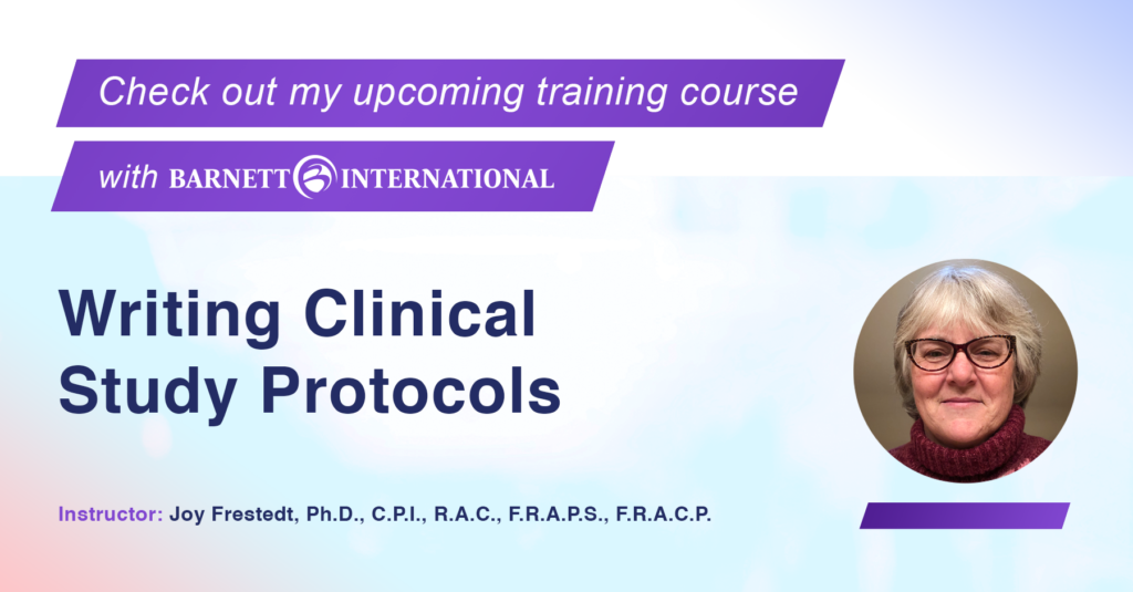 Upcoming Course: Writing Clinical Study Protocols